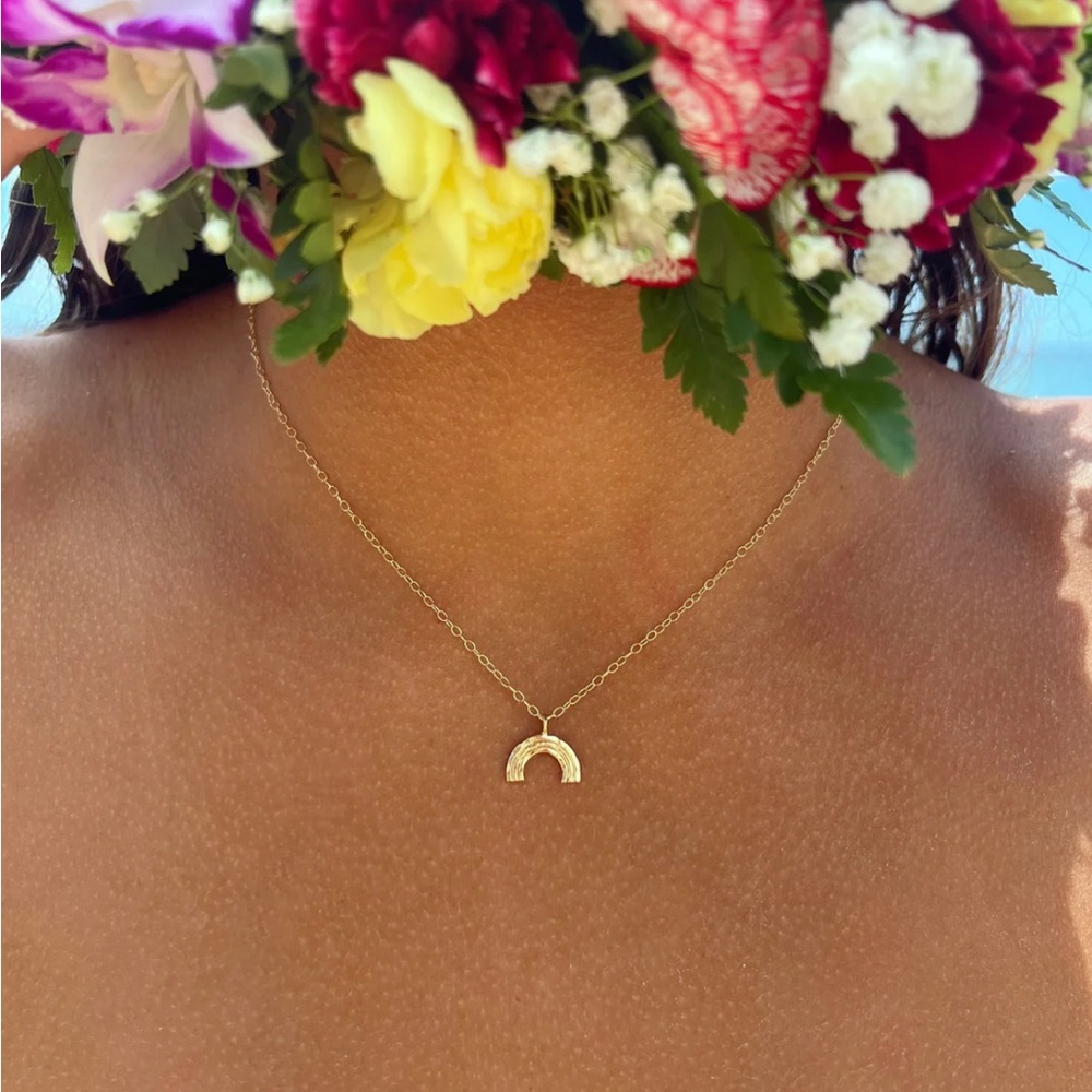 Hawaiian Rainbow Pendant Necklace
